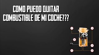 Como quitar  sacar combustible gasoil  gasolina  nafta del depósito o tanque [upl. by Mauro654]