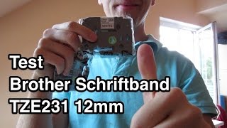 Test Brother Schriftband TZE231 für PTouch Beschriftungsgerät Etikettendrucker  PTouch Band [upl. by Fisch]