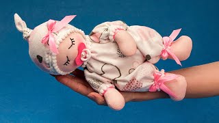 Do it yourself a simple and cute doll  a soft toy with your own hands [upl. by Salamone427]