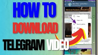 How To Download Telegram Videos To Gallery 2024 [upl. by Aciret258]