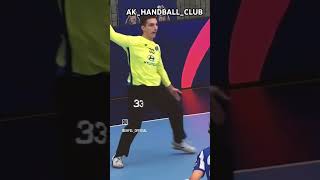 Best penalty save in handball 💫🥅 bestofhandball handball trending handballhighlights sportsball [upl. by Atiuqehc]