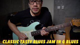 Classic Tasty Blues Jam Eric Gales  Joe Bonamassa Style  Game Guitarist [upl. by Grados623]