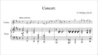 Oskar Rieding Violin Concerto op 36 scored and played by Finale 25 [upl. by Esyle]