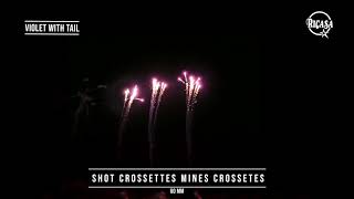 Single Shot Crossettes Mines 60mm  Ricasa Fireworks [upl. by Bautista]