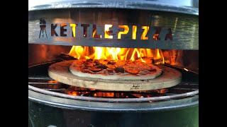 KettlePizza how to set up the fire on a Weber 22quot Kettle Grill [upl. by Asenaj494]