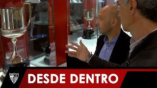 Antonio Álvarez cicerone de Cheva que alucina con el Tour del estadio [upl. by Uos]