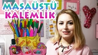 Masaüstü Kalemlik Yapımı  Kendin Yap DIY  Geri Dönüşüm Projesi [upl. by Nodlew99]