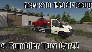 Harvest Valley Solo Episode 3 New S10 1998 Pickup amp Rumbler Tow Car  Feeding FS22 PS5 [upl. by Occer]