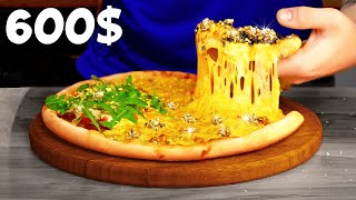 Teuerste Pizza der Welt  Wir haben 700 Gold Pizza zubereitet von VANZAI KOCHEN [upl. by Scrivings]