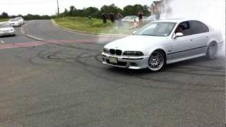 BMW E39 M5 Straight Pipes Burnouts and Donuts [upl. by Erfert363]