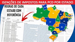 ISENÇÕES DE IPI ICMS E IPVA POR ESTADO EM TODO O BRASIL [upl. by Edith271]