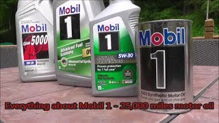 Everything about Mobil 1 25000 miles 100 Synthetic motor oil [upl. by Grantland]