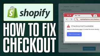 How To Fix Checkout Issues On Shopify Step by Step [upl. by Nylirej903]