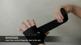 Boxing Hand Wrapping  3m elastic tape [upl. by Ailerua]