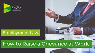 How to Raise a Grievance at Work  UK Employment Lawyer Explains [upl. by Aokek]