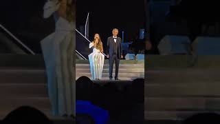 Andrea Bocelli amp Lauren Daigle in live sing Il Canto Della Terra Teatro del Silencio 19 July 2024 [upl. by Ytte102]