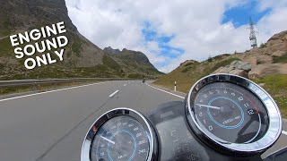 Kawasaki Z650RS following a Harley in the Swiss Alps  Raw Onboard [upl. by Enitsed381]