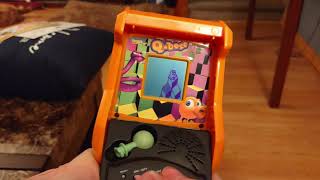 QBert Tiger Electronics Arcade Games Handheld LCD Game Gameplay [upl. by Hutner384]