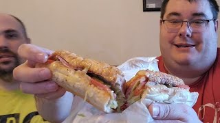 Subways New Hotshot Italiano Sandwich Review [upl. by Eberly776]