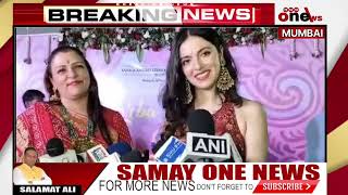 Divya khosla attended kamala mills owner Nidarshana Ramesh Gowani garba night [upl. by Llehctim]