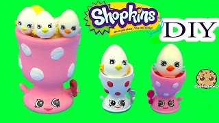 DIY Shopkins Season 4 Edgar Egg Cup Do It Yourself Eggcup Craft Video Cookieswirlc [upl. by Assetnoc955]