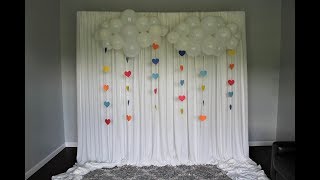 Balloon Clouds DIY Backdrop  How To [upl. by Witcher]