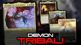 Demon Tribal Commander Deck  Belakor vs Galadriel vs Abaddon vs Niv  Magic Online EDH Game Play [upl. by Scrogan]