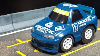 Tooned Nissan Skyline GTR R32 Calsonic by ChoroQ w3D printed wheelswap [upl. by Strade]