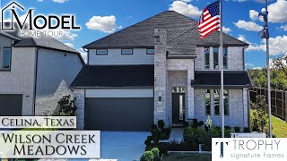 New Construction Homes in Dallas  Trophy Signature Homes at Wilson Creek Meadows Celina TX [upl. by Waxman637]