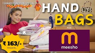 All new MEESHO Shaadi  function special HANDBAGS👛  Stylish amp trendy  honest review  gimaashi [upl. by Onurb]