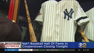 Coronavirus Update Baseball Hall Of Fame In Cooperstown Closes [upl. by Amalea]