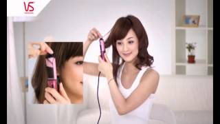 VS Pink Mini 25mm Ceramic Curling Iron VSCD63PH English Version [upl. by Stannwood]