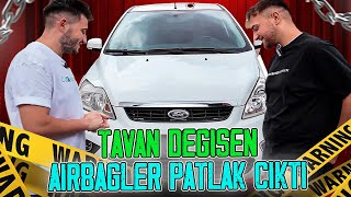 TAVAN DEĞİŞENAİRBAGLER PATLAK ÇIKTI  Ford Focus Almaya Gittik [upl. by Doelling285]