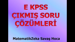 EKPSS ve KPSS LİSE ÖNLİSANS SEVİYESİNDE EKPSS 2016 Çıkmış Soru Çözümleri [upl. by Ellened902]