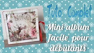 TUTO MINI ALBUM DEBUTANTE TRES FACILE scrapbooking scrapnewage [upl. by Davena516]