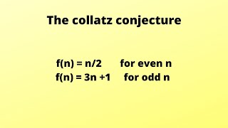 The Collatz Conjecture  82 year old unsolved maths problem [upl. by Nylirad]