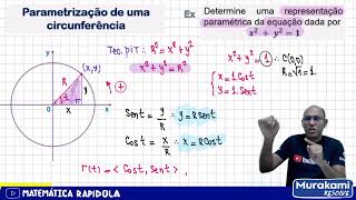 🚨🚨 Como fazer a parametrização de uma circuferência 🚨🚨 03 [upl. by Angelita]