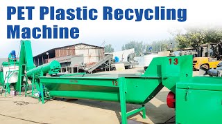 PET Plastic Recycling Machine  How To Recycle PET Bottles [upl. by Celestia]