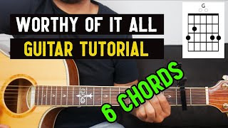 Worthy Of It All I Guitar Tutorial with capo I David Brymer amp Onething [upl. by Deborath]