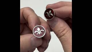 Burgundy Fleur de Lis Cufflinks Unique Designs for Every Occasion cufflinks giftideas fashion [upl. by Welcy430]