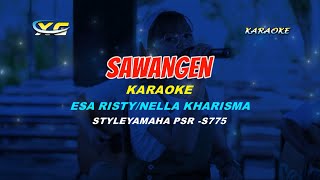 SAWANGEN LIRIK KARAOKE  ESA RISTY NELLA KHARISMA YAMAHA PSR  S 775 [upl. by Enrico]