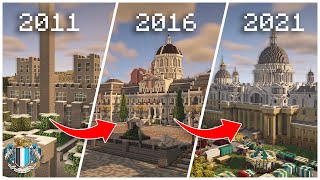 10 Years Of Building A Minecraft City  The History Of Whiteburg City [upl. by Atilam]