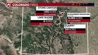 Multiple wildfires rage in Colorado amid hot dry conditions Heres the latest [upl. by Bobinette986]