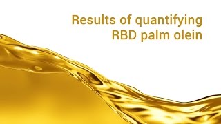 Results of quantifying RBD Palm Olein [upl. by Oiraved]