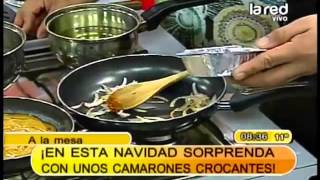 Receta Camarones crocantes con salsa thai con arroz jazmín Parte 1 [upl. by Kopple731]