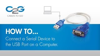 How To Connect a Serial Device using USB [upl. by Nilyaj302]