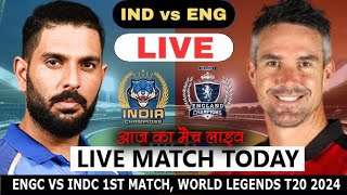 India Champions v England Champions Live  IND vs ENG Live Scores amp Commentary  WCL 2024 Live Match [upl. by Suivatco]