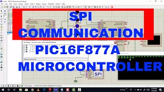 SPI communication using pic microcontroller PIC16F877A [upl. by Fletcher]