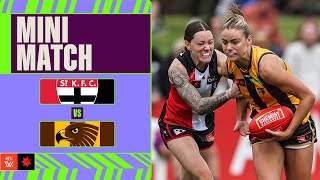 St Kilda v Hawthorn Mini Match  Week Four 2024  AFLW [upl. by Eznyl]