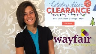 Wayfair Up to 70 Off Holiday Decor Clearance [upl. by Morette]